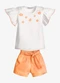 Trick Nick - Conjunto Feminino Blusa com Shorts Bege - variação: Branco