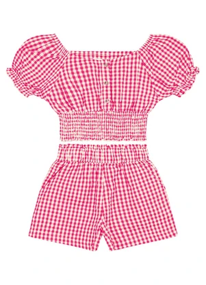 Trick Nick - Conjunto Feminino Blusa com Shorts Rosa - TRICK NICK