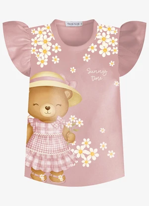 Trick Nick - Conjunto Feminino Blusa com Shorts Rosa - TRICK NICK