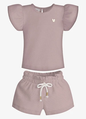 Trick Nick - Conjunto Feminino Blusa com Shorts Rosa - TRICK NICK