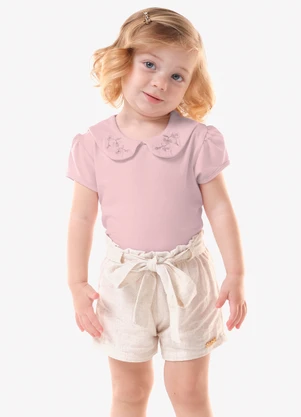 Trick Nick - Conjunto Feminino Blusa com Shorts Rosa - TRICK NICK