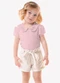 Trick Nick - Conjunto Feminino Blusa com Shorts Bege - variação: Rosa