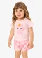 Rovi Kids - Conjunto Feminino Blusa com Shorts Rosa - variação: Rosa