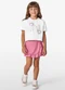 Trick Nick - Conjunto Feminino Blusa com Shorts Saia Preto - variação: Branco