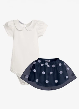 Trick Nick - Conjunto Feminino Body com Saia Bege - TRICK NICK