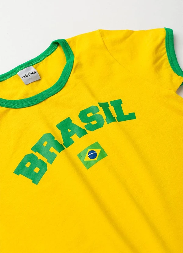 Vida Costeira - Conjunto Feminino Brasil Copa Verão Amarelo 6