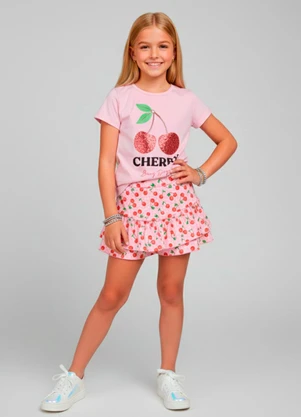 Laluna - Conjunto Feminino Cherry Rosa - LALUNA