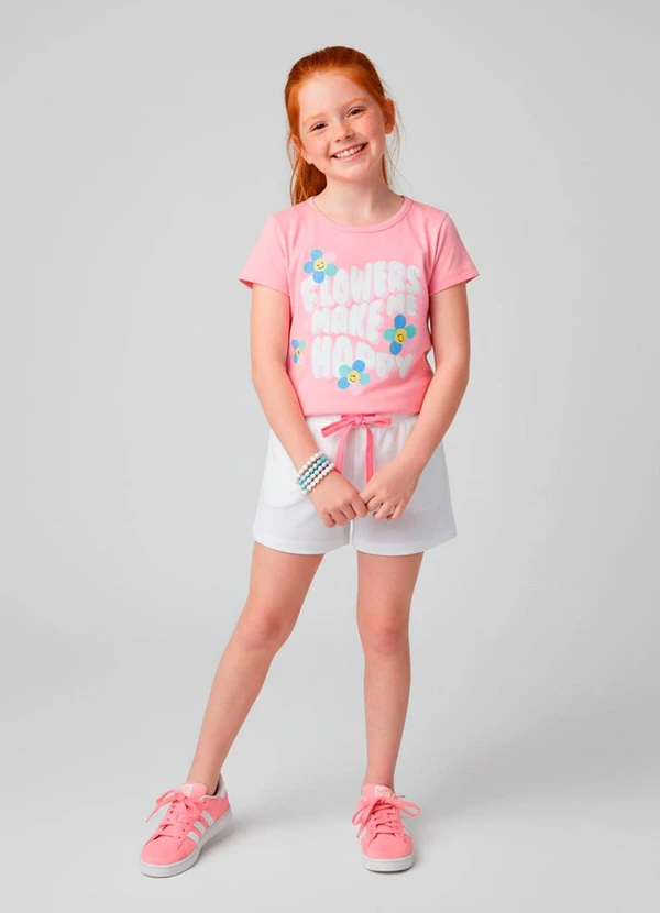 Laluna - Conjunto Feminino Flowers Make Me Rosa