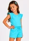 Select - Conjunto Feminino Infantil Blusa e Short Rosa - variação: Azul