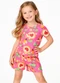 Select - Conjunto Feminino Infantil Blusa e Short Rosa - variação: Rosa