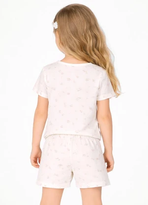 Select - Conjunto Feminino Infantil Blusa e Short Rosa - SELECT