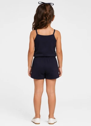 Select - Conjunto Feminino Infantil Regata e Short Azul - SELECT