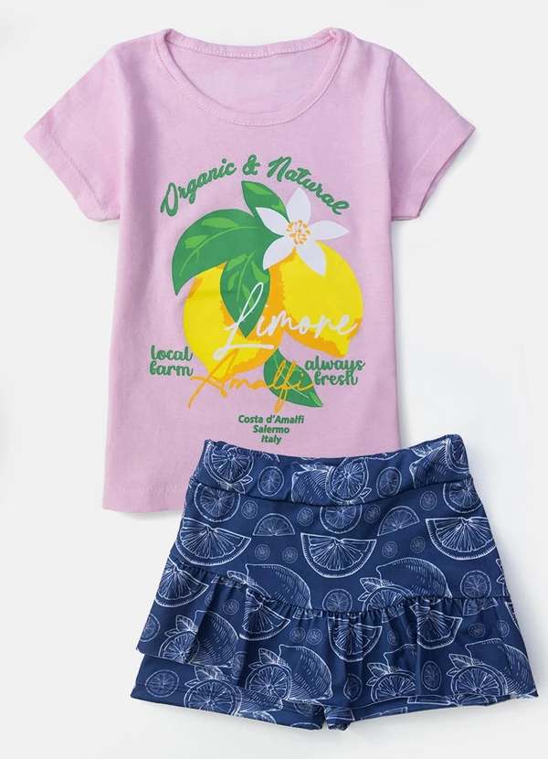 Laluna - Conjunto Feminino Limone Rosa 2