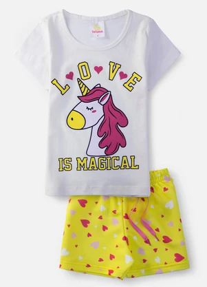 Laluna - Conjunto Feminino Love Is Magical Creme - LALUNA