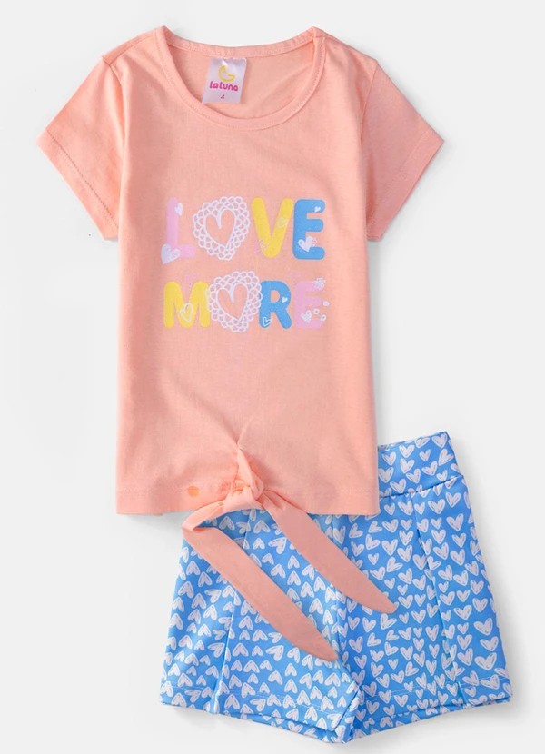 Laluna - Conjunto Feminino Love More Coral 2