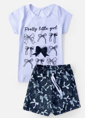 Laluna - Conjunto Feminino Pretty Little Girl Branco - LALUNA