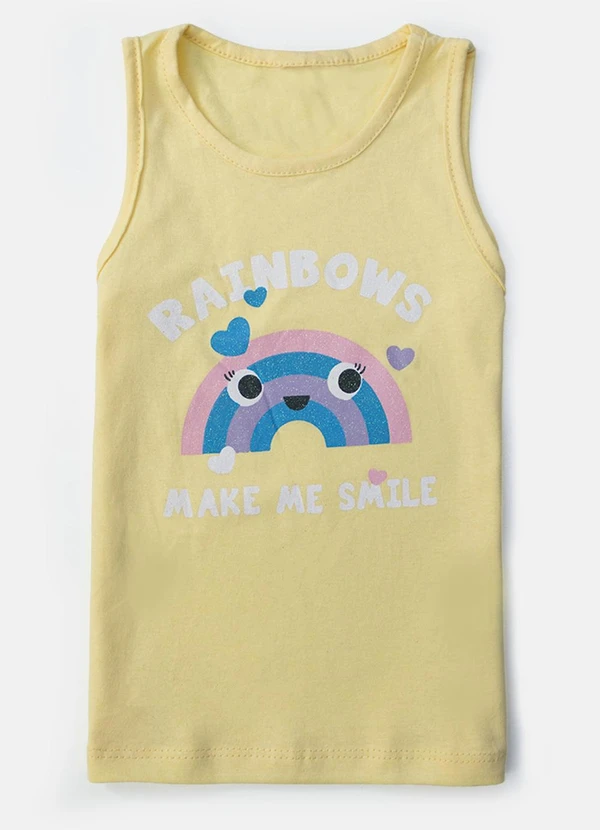 Laluna - Conjunto Feminino Rainbows Amarelo 4