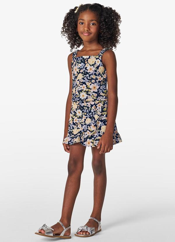 Trick Nick - Conjunto Feminino Regata com Saia Azul 1