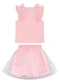 Trick Nick - Conjunto Feminino Regata com Saia Rosa - variação: Rosa