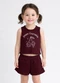 Select - Conjunto Infantil Regata e Short Preto - variação: Vermelho