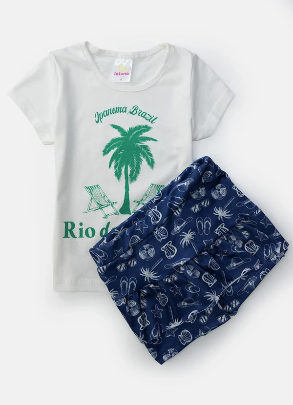 Laluna - Conjunto Feminino Rio de Janeiro Creme 3