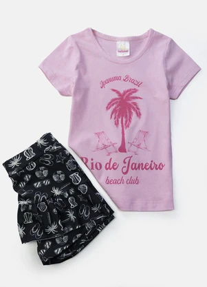 Laluna - Conjunto Feminino Rio de Janeiro Rosa - LALUNA