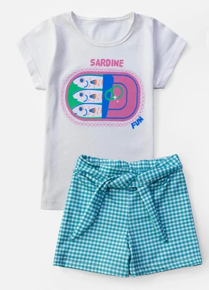 Laluna - Conjunto Feminino Sardine Fun Creme - LALUNA