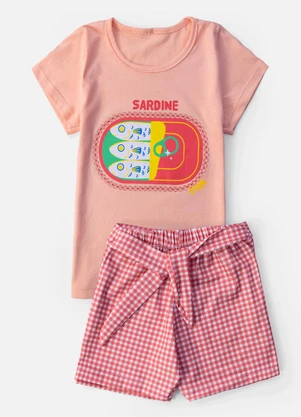 Laluna - Conjunto Feminino Sardine Fun Papaya - LALUNA