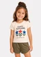 Select - Conjunto Feminino Short e Blusa Estampada Bege - variação: Bege