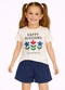 Select - Conjunto Feminino Short e Blusa Estampada Bege - variação: Bege