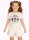 Select - Conjunto Feminino Short e Blusa Estampada Bege - variação: Bege