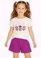 Select - Conjunto Feminino Short e Blusa Estampada Bege - variação: Bege