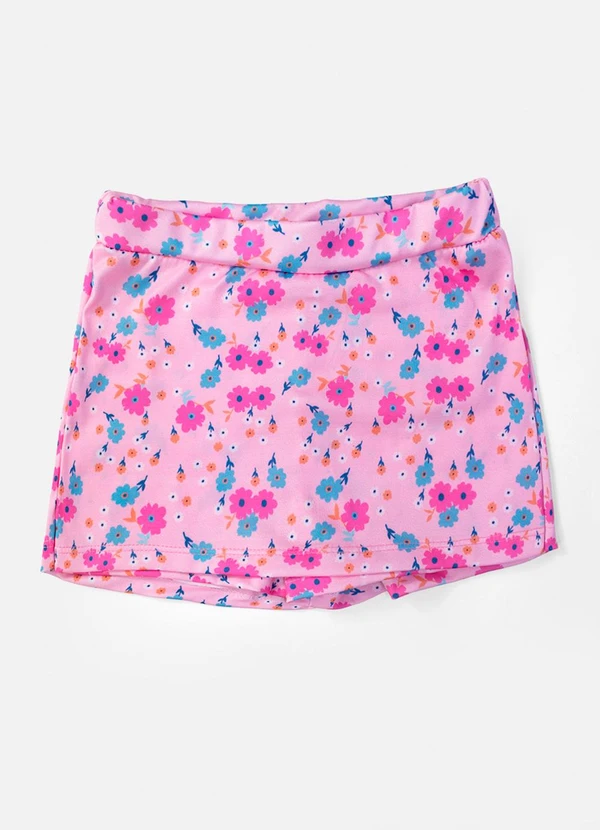 Laluna - Conjunto Feminino Shorts Saia Cheese Azul Bebê 4