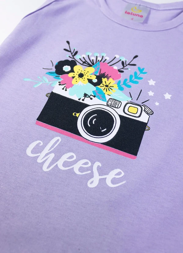 Laluna - Conjunto Feminino Shorts Saia Cheese Lilás 5