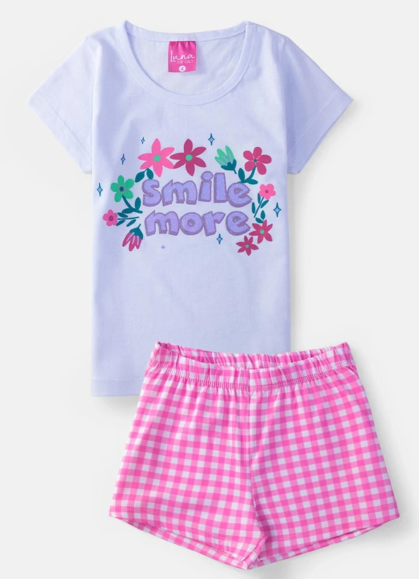 Laluna - Conjunto Feminino Smile More Branco 2