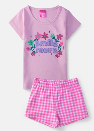 Laluna - Conjunto Feminino Smile More Rosa - LALUNA