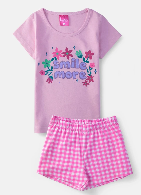 Laluna - Conjunto Feminino Smile More Rosa 2