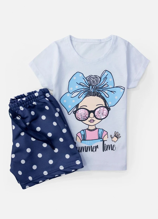 Laluna - Conjunto Feminino Summer Time Branco 2