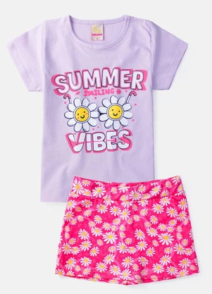 Laluna - Conjunto Feminino Summer Vibes Lilás - LALUNA