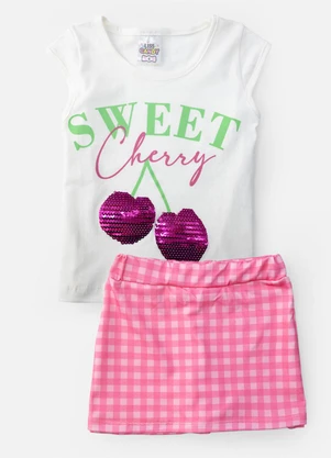 Laluna - Conjunto Feminino Sweet Cherry Creme - LALUNA