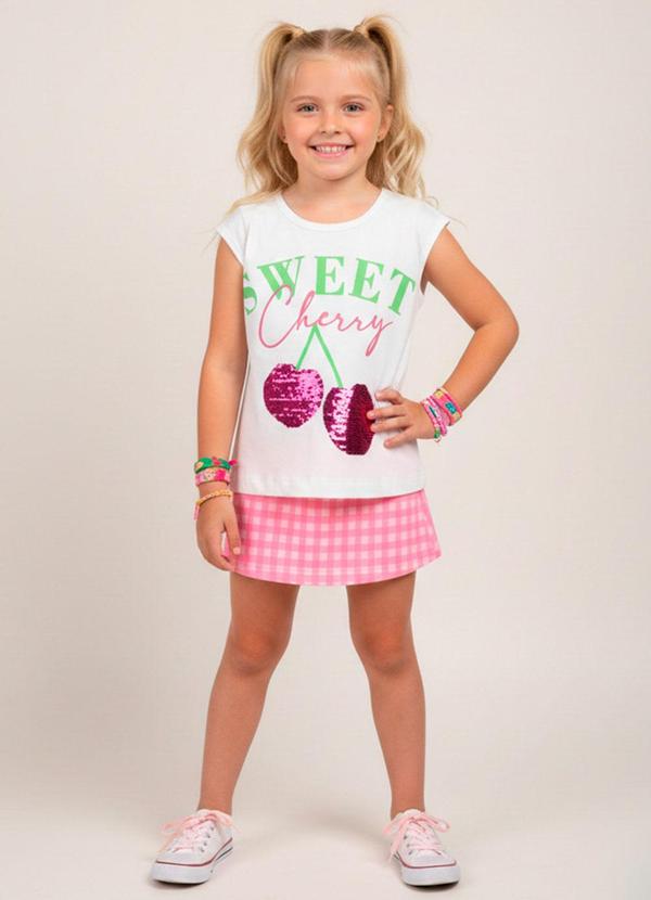 Laluna - Conjunto Feminino Sweet Cherry Creme