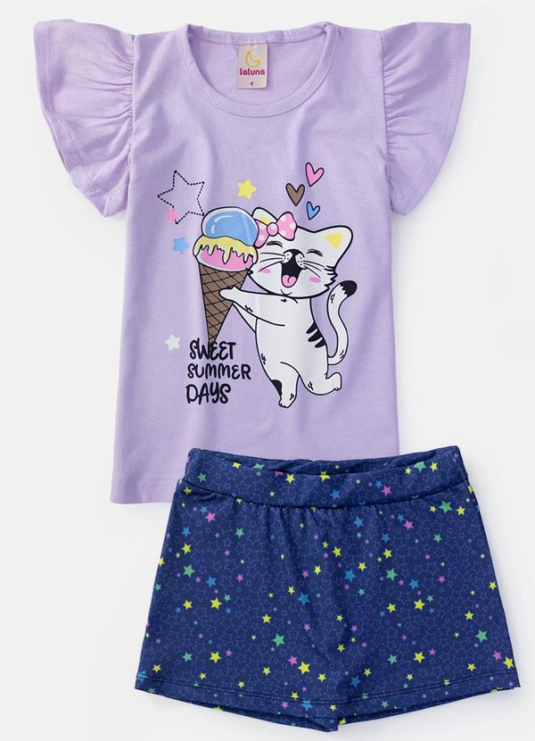 Laluna - Conjunto Feminino Sweet Summer Lilás