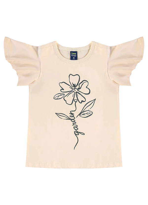 Bee Loop - Conjunto Floral Blusa Legging Bege 3