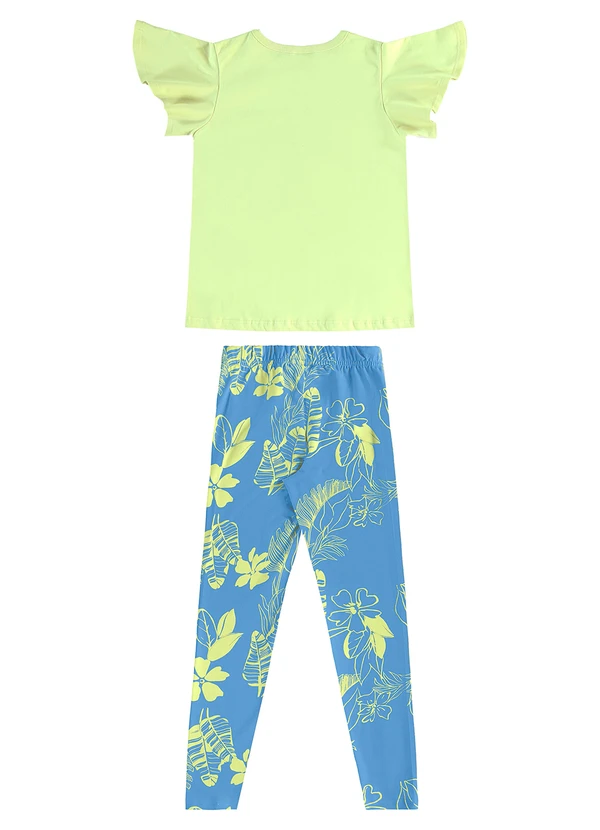 Bee Loop - Conjunto Floral Blusa Legging Verde 3