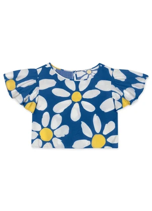 Marisol - Conjunto Floral Curto Infantil Azul - MARISOL