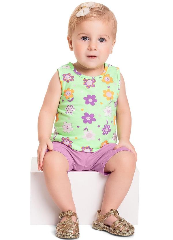 Bee Loop - Conjunto Floral para Bebê Menina Verde
