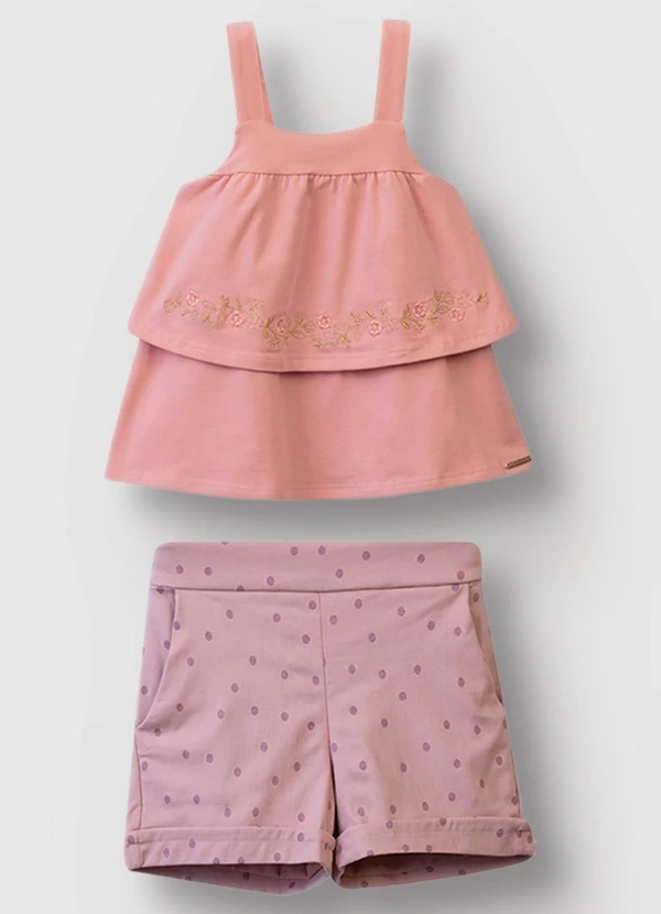 Carinhoso - Conjunto Floral & Poá Rosê 2