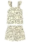 Malwee Kids - Conjunto Floral Texturizado Off White - variação: Off White
