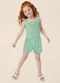 Malwee Kids - Conjunto Floral Texturizado Off White - variação: Verde Água