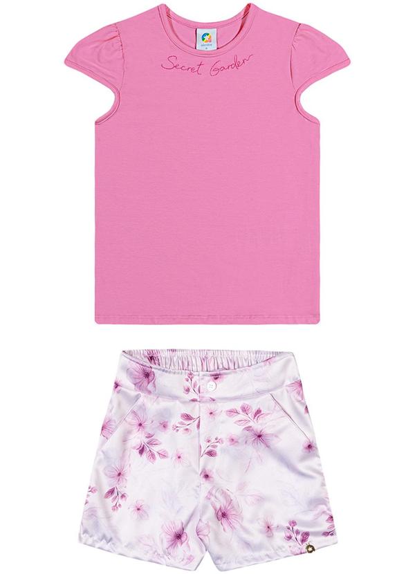 Alenice - Conjunto Flores Delicadas Menina Rosa 2